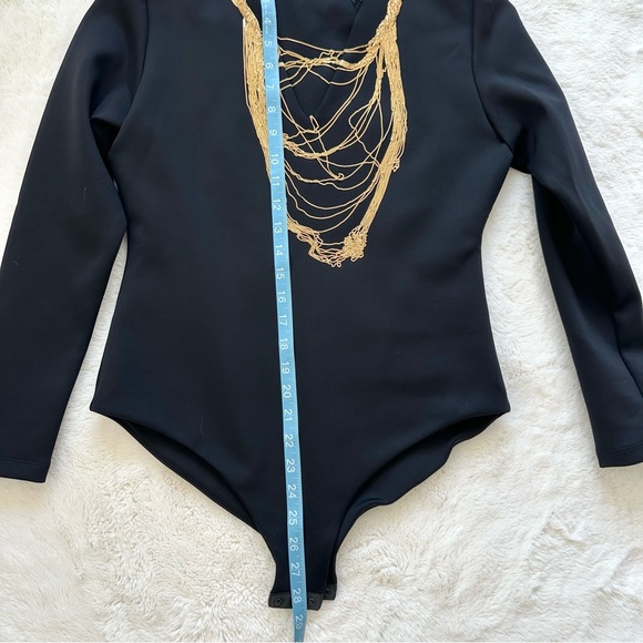 NWT!!! Burberry women bodysuit with chain size L - Picture 6 of 9
